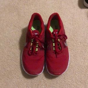 Nike shoes Red! Great condition! Worn maybe 3 times!
